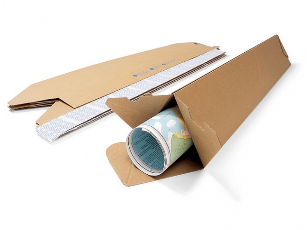 10 Tubi Porta Poster In Cartone A2 460x50mm Con Tappi – Globe UK